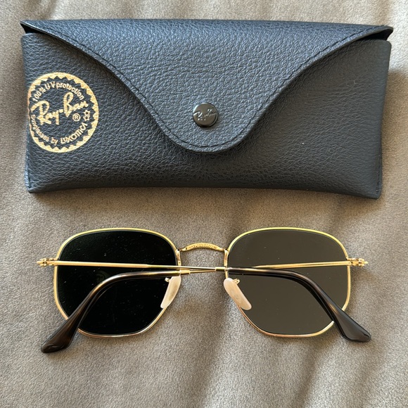 Brand new RayBan hexagonal shape - gold/green/black - Picture 2 of 4